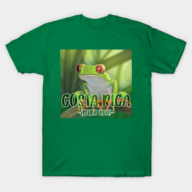 Costa Rica Pura Vida T-Shirt by andresob